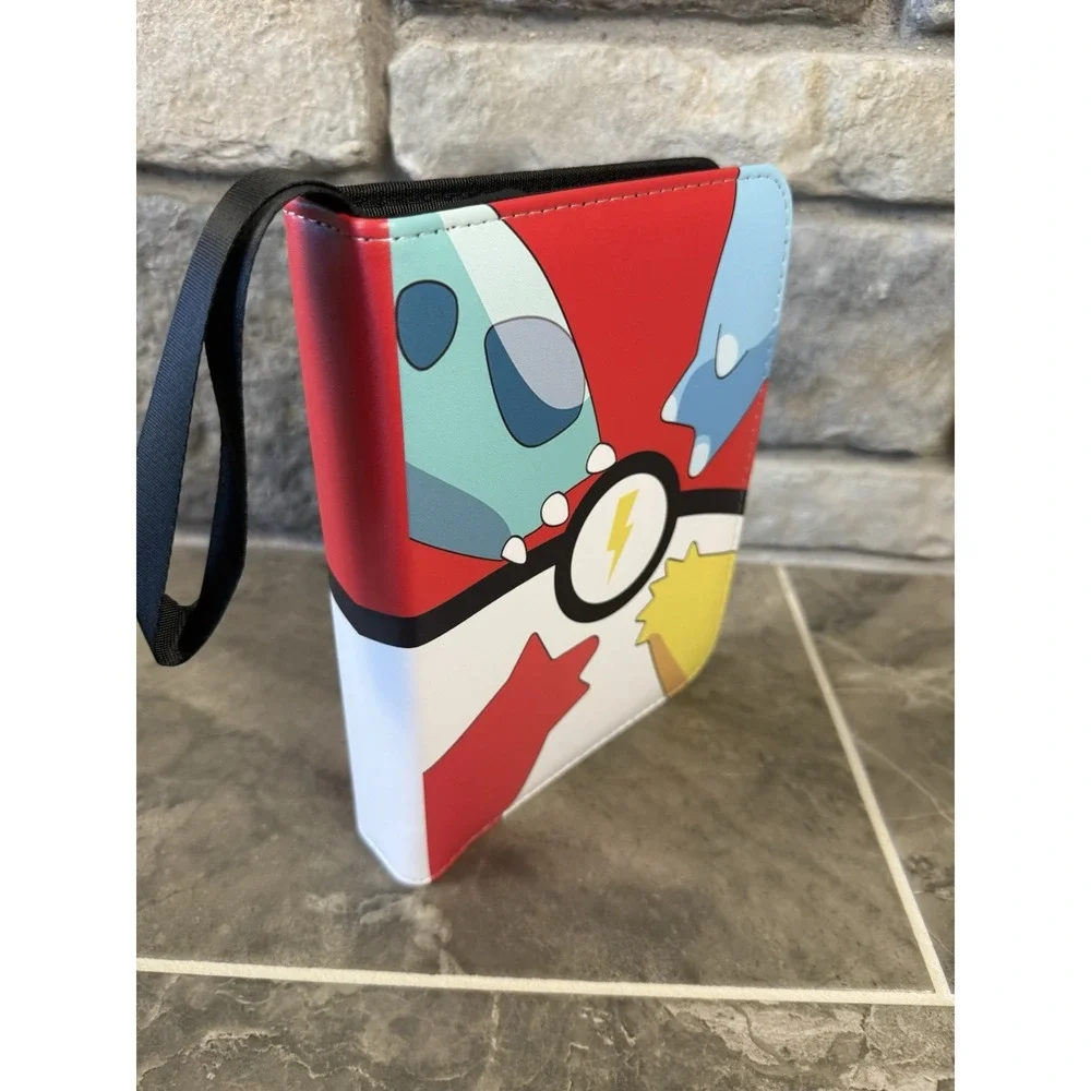 Pokémon Trading Card Binder - 4-Pocket Collector's Album with Wrist Strap 400
